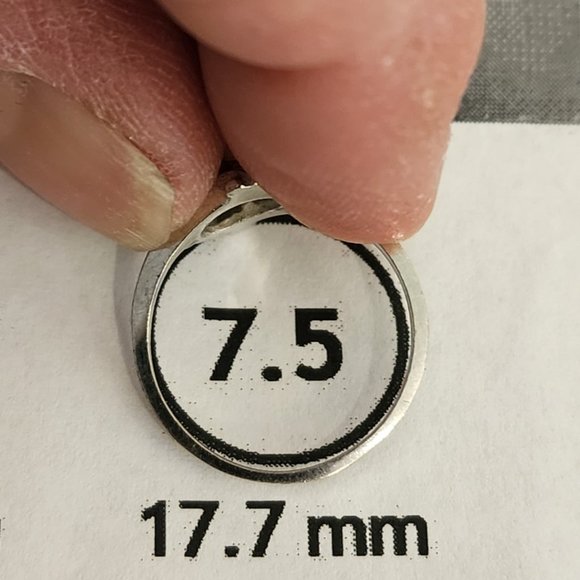 Vintage Double Pearl 10KT White Gold Ring - Picture 2 of 9